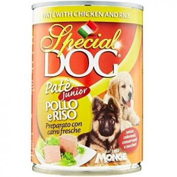 Paté Junior de Pollo y Arroz Monge Special Dog 400gr