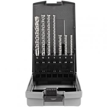 Makita Zestaw Wierteł SDS+ 7szt. Nemesis 2 - Juego de 7 brocas SDS+ para perforación en hormigón y mampostería, fabricadas con acero de alta calidad, diseño optim