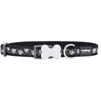 Collar para Perro Red Dingo Diamond 20-32 cm Negro