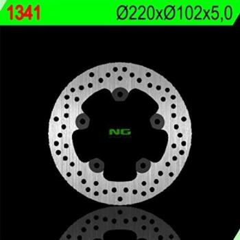 Disco de Freno Trasero NG 1341 Ø 220x102x5 para Aprilia RS, Tuono 1000 y RSV 1000