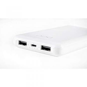 DCU Tecnologic | Power Bank | Batería Externa | Carga Dos Dispositivos a la Vez | #YOMECORONO Edición Limitada | 10000 mAh | Blanco