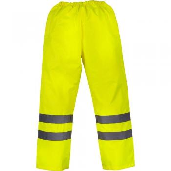 Yoko Mens High Vis Waterproof Overtrousers Yellow