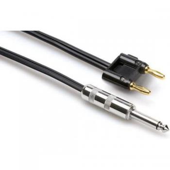 Hosa SKZ-625BN 1/4 TS to Dual Banana Speaker Cable, 25'