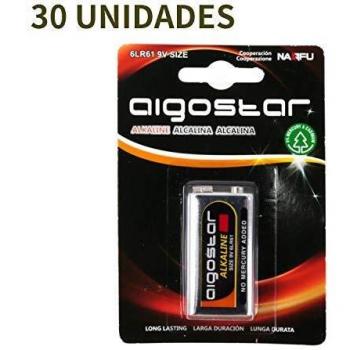 Aigostar 185626 Batería Alcalina 6LR61 9V 1B, 30pcs