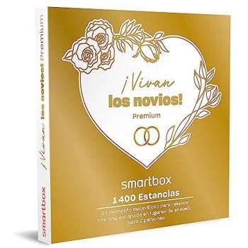 Smartbox Caja Regalo ¡Vivan los Novios! Premium - Experiencia para 2 Personas con 1 o 2 Noches de Alojamiento, Desayuno y opción de 1 o 2 Cenas, Ideas Regalos