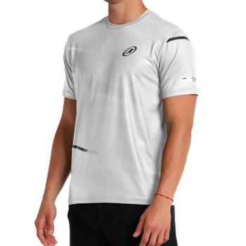 Camiseta Bullpadel Adula de Manga Corta para Hombres, Tejido Técnico, Color Blanco, Talla XL