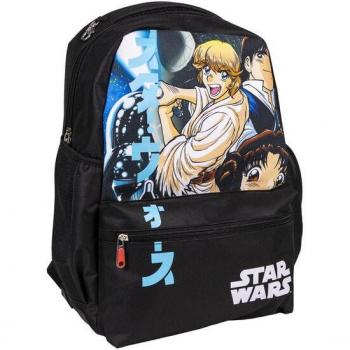 Mochila Escolar Grande 44 cm Star Wars Black - Cerdá