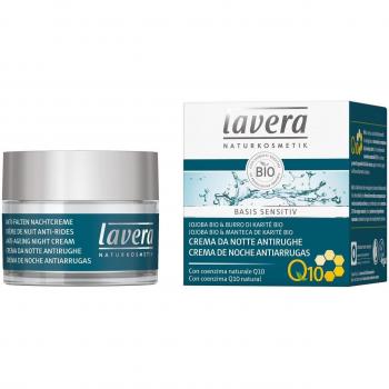Lavera Basis Sensitive Q10 Anti-Ageing Night Cream 50 ml with Coenzyme Q10