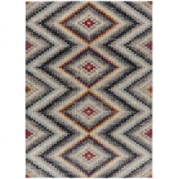 Alfombra Sassy Universal XXI - Estilo Étnico Multicolor, 160X230 cm, Interior y Exterior, Diseño Geométrico