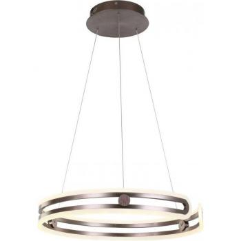 Lámpara colgante moderna Kiara, tipo: colgante, características: color café, tecnología LED, temperatura de color blanco cálido 3000K, luminosidad 4830lm, regulable