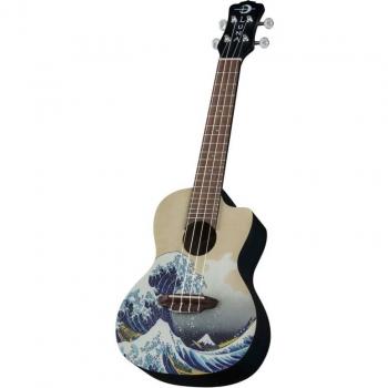 Luna Uke Great Wave Concert Acoustic Ukulele with Gig Bag