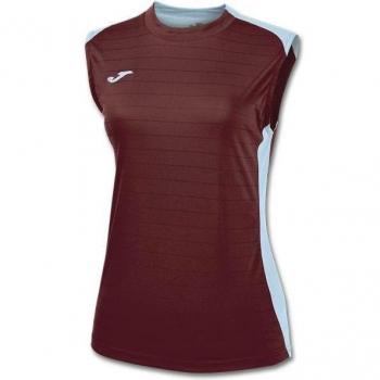 Joma 900246.672 - Camiseta de equipación Tirantes para Mujer, Color Burdeos/Azul Celeste, Talla XL
