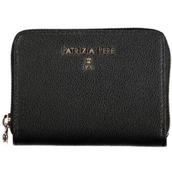 Cartera de Mujer Patrizia Pepe de Piel Negra, Tamaño Único, Con Cierre Tipo Zip alrededor