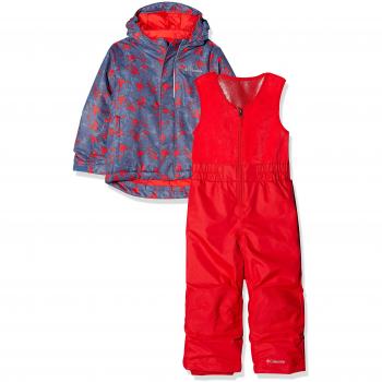 Columbia 1562211_S Conjunto de Nieve con Chaqueta para niños, Buga, Azul