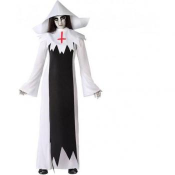 Disfraz de Monja Zombie Blanca para Mujer