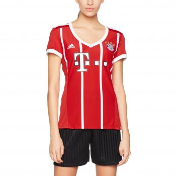 Adidas FCB H JSY W Camiseta de Equipación Línea FC Bayern de Munich, Mujer, Rojo