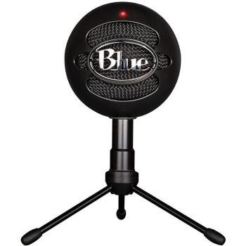 Microphones Snowball Ice de Blue - Micrófono para ordenador con soporte y USB, color negro