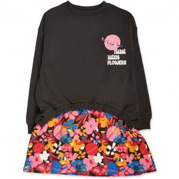 Tuc Tuc - Vestido de niña combinado de felpa Natural Planet