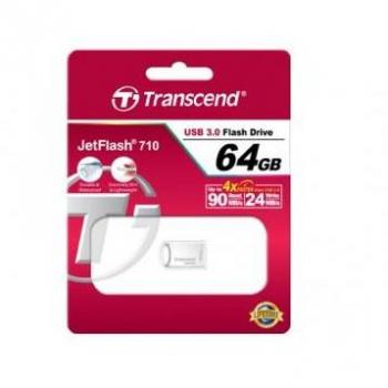 Transcend JetFlash 710S 64GB USB 3.2 Gen 1 (USB 3.0/3.1 Gen 1) Tipo A Plata Unidad Flash USB
