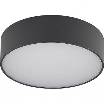 Plafón LED para exterior Arcchio Dakari, moderno, negro, hecho de aluminio, 1 llama, smart