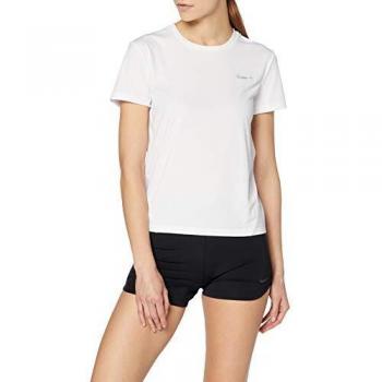 NIKE W NK Miler Top SS Camiseta de Manga Corta, Mujer, White/Reflective silv, M