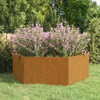 vidaXL Rusty Corten Steel Planter 138x120x45 cm