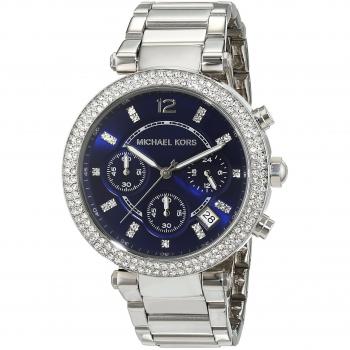 Michael Kors Parker Women's Silver Quartz Watch MK6117 - One Size