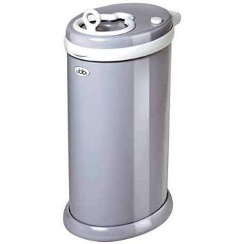 Ubbi Grey Steel Diaper Pail