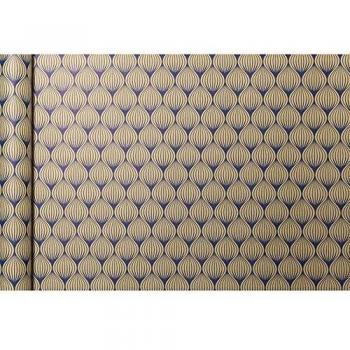 Papel de regalo Clairefontaine Tiny Rolls Flores Azules 70g, 5m x 0.35m