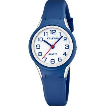 Reloj Infantil Calypso Sweet Time K5834/3 con Correa de Caucho Azul o Blanco