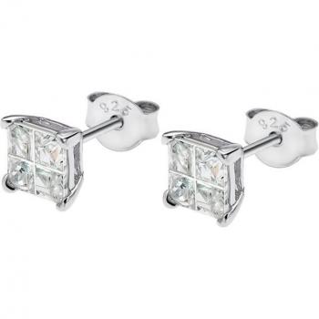 Pendientes Time Road WS00385/4 de Plata para Mujer con Acabado Brillante Basics