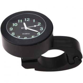 Manillar reloj - SODIAL(R)Popular Accesorio de la motocicleta,manillar montar reloj de tiempo (negro)