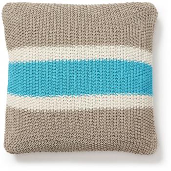 Kavehome Cojín Drop, 45x45 algodón azul