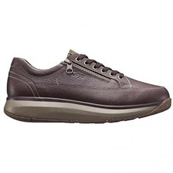 Bruno Elegant Casual Nubuck Leather Sneakers with Easy Zip Access - Dark Brown