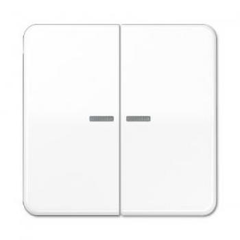 Tecla Doble con Visor para Interruptor 505KOU Blanco Alpino JUNG