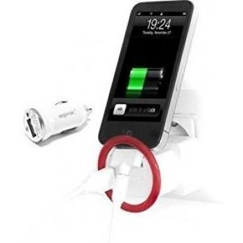 Cargador Móvil Universal Approx con 8 Puntas, USB para Pared y Coche, 2.1A