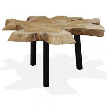 vidaXL Coffee Table Genuine Teak 80x70x38 cm