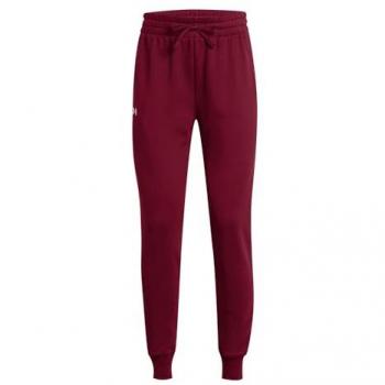 Under Armour Women's Rival Fleece Joggers - Red, Size M, Regular Fit