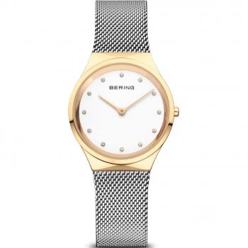 Bering Classic Ladies Quartz Watch 30mm Silver/White 3ATM