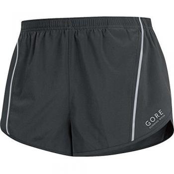 Gore Running Wear Mythos 3.0 Split - Pantalón corto para hombre, color negro, talla XL