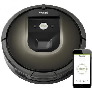 iRobot Roomba 980 Robot Aspirador con Conectividad Wi-Fi, Sistema de Mapeo Inteligente y Recarga Automática, Capacidad del Depósito 0.6L, Autonomía de 120 Minutos