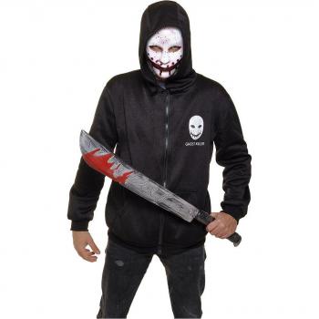 Disfraz de Fantasma Asesino con Sudadera y Máscara para adulto