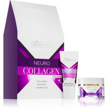 Bielenda NEURO COLLAGEN Lote De Regalo para Pieles Maduras con Crema Antienvejecimiento Embellecedora 50ml y Crema Antienvejecimiento para Ojos con Colágeno,