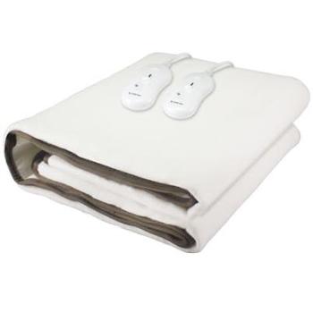 Beper Manta Eléctrica Doble 160x140 cm, Suave al Tacto, Lavable, 120W, Temperaturas Seleccionables, Protección contra el Sobrecalentamiento