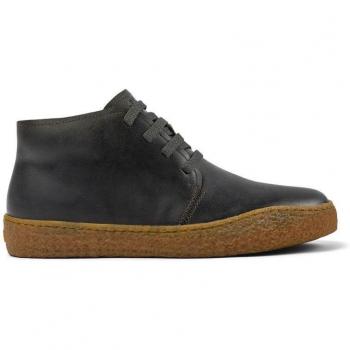 Camper Peu Terreno Men's Leather Ankle Boots - Grey, Size 42