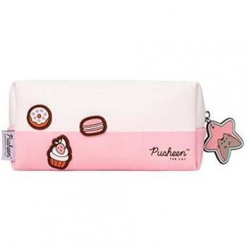 Neceser Pusheen Rose Collection - Neceser maquillaje, Neceser viaje adecuado como bolsa comésticos, Neceser niña