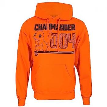 Sudadera Con Capucha Unisex Pokémon Charmander Línea Art Naranja XXL