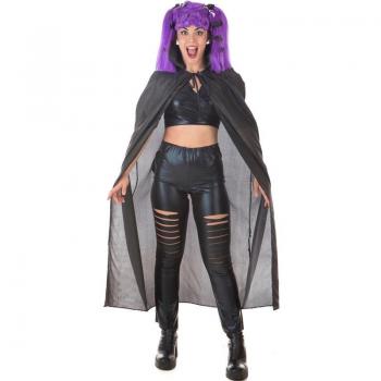Kit de Vampira púrpura adulto: Capa y Peluca