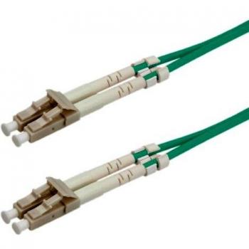Cable de Fibra Óptica LC-LC Duplex OM3 50/125µm 5m Turquesa