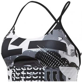 Reebok Wor Myt AOP Bra Sujetador Deportivo, Mujer, Negro, XS